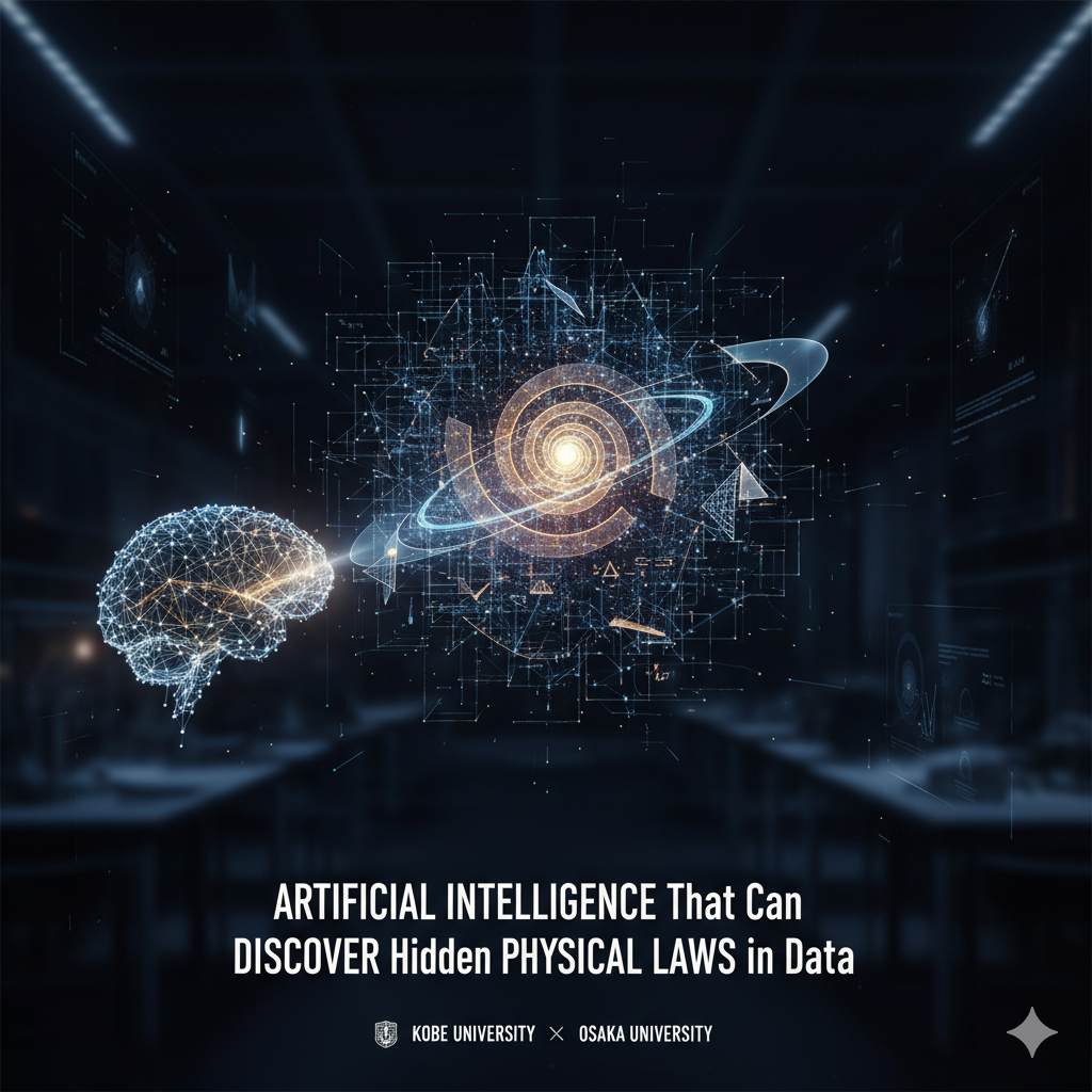 Artificial Intelligence That Can Discover Hidden Physical Laws in Data