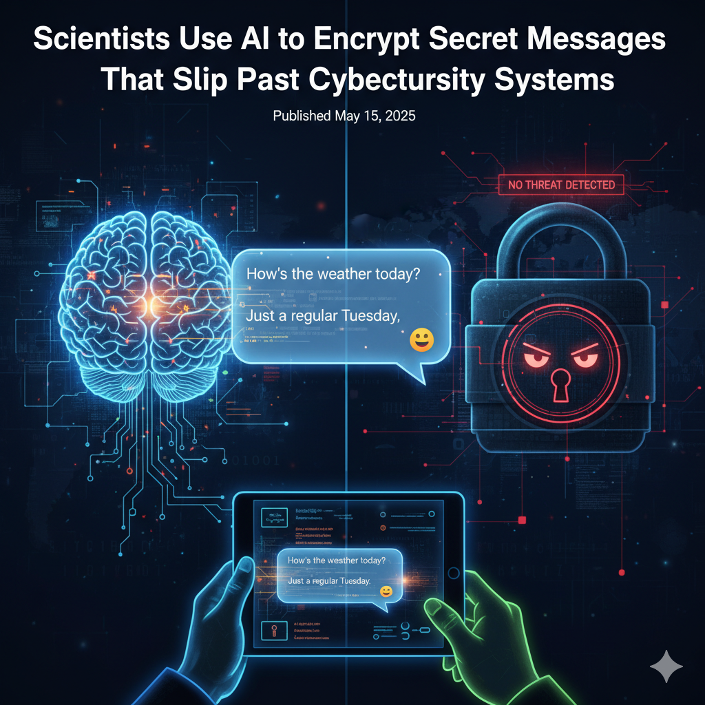Scientists Use AI to Encrypt Secret Messages That Slip Past Cybersecurity Systems cover