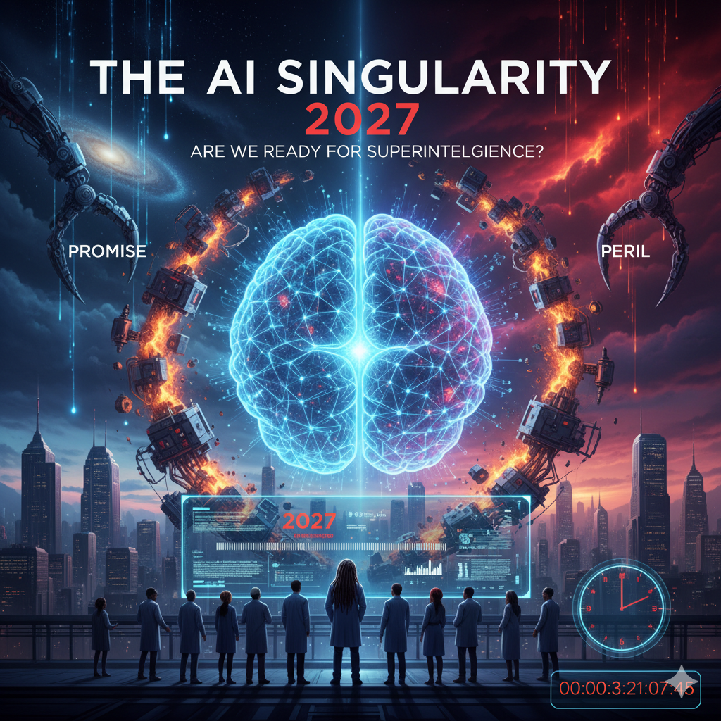 The AI Singularity Could Arrive by 2027 – Are We Ready for Superintelligence? cover