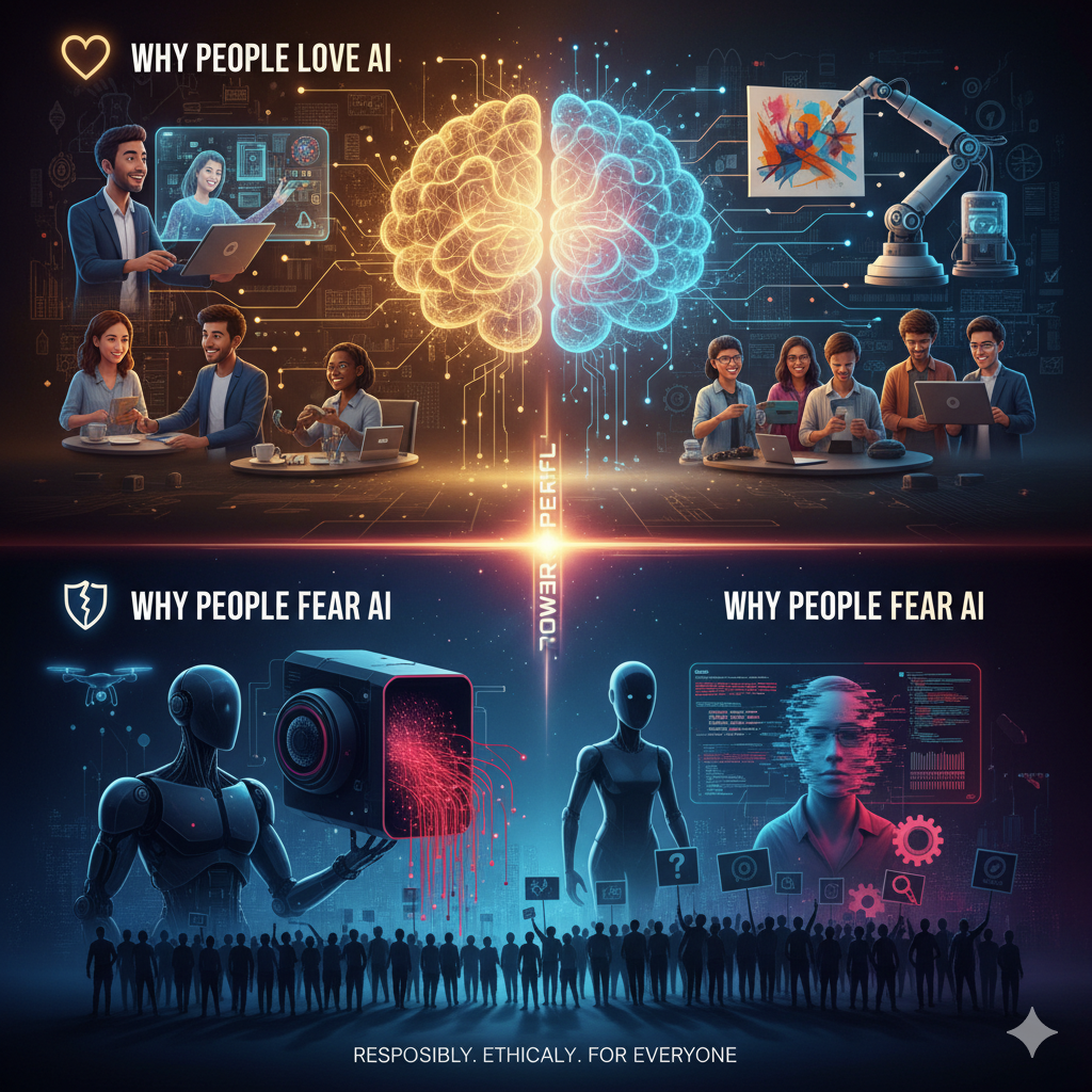 Why Some People Love AI — And Why Others Fear It cover