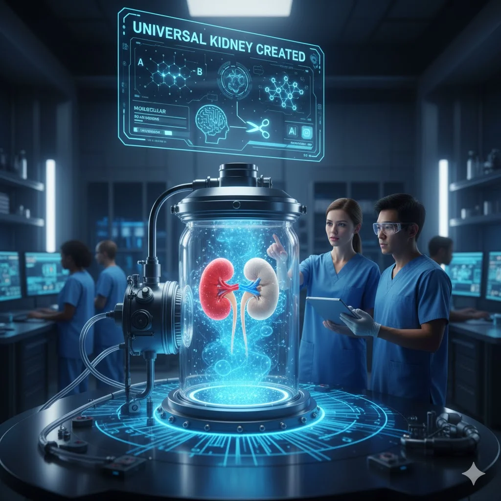The Universal Kidney: A Breakthrough Forged by Human Ingenuity and AI's Guiding Hand