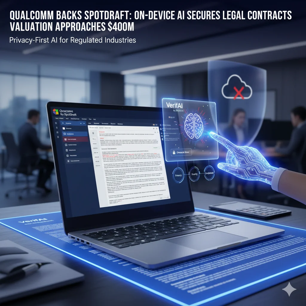 Qualcomm Backs SpotDraft as On-Device AI for Legal Contracts Pushes Valuation Toward $400 Million