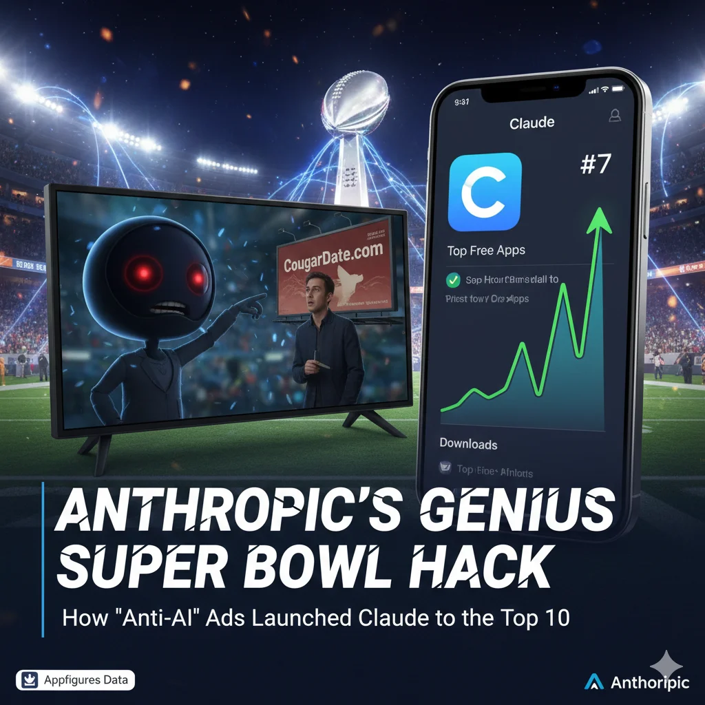 Claude Just Did the Impossible: How an ‘Anti-AI’ Ad Sent Anthropic to the Top 10