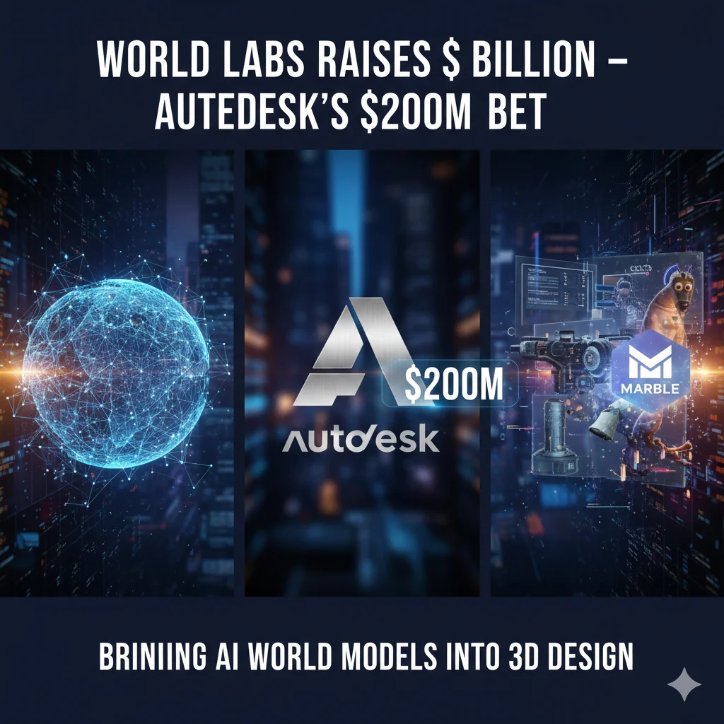 Autodesk’s $200M Bet on World Labs: Why Spatial AI is the New Frontier for 3D Design