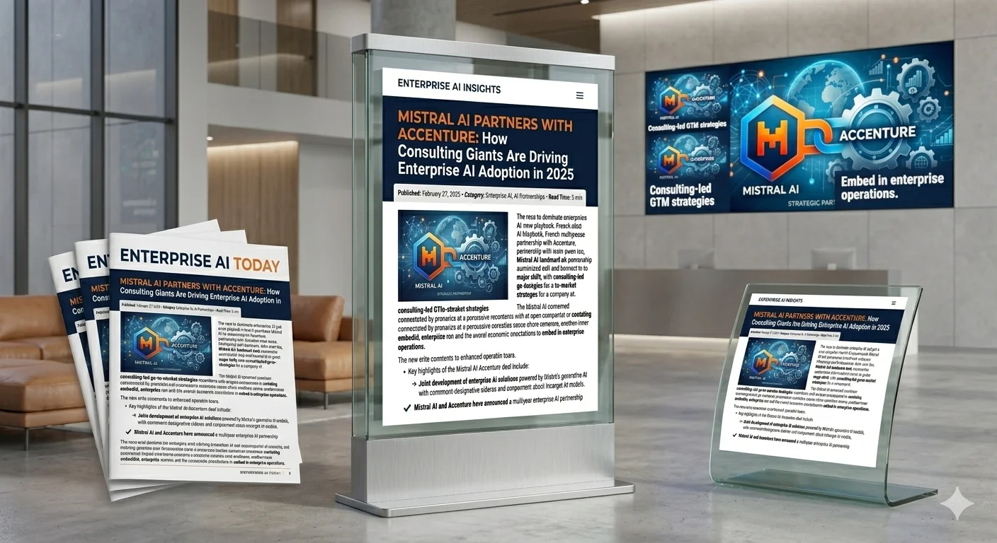 Mistral AI’s Bold Move: The ‘European OpenAI’ Just Landed a Massive Accenture Deal