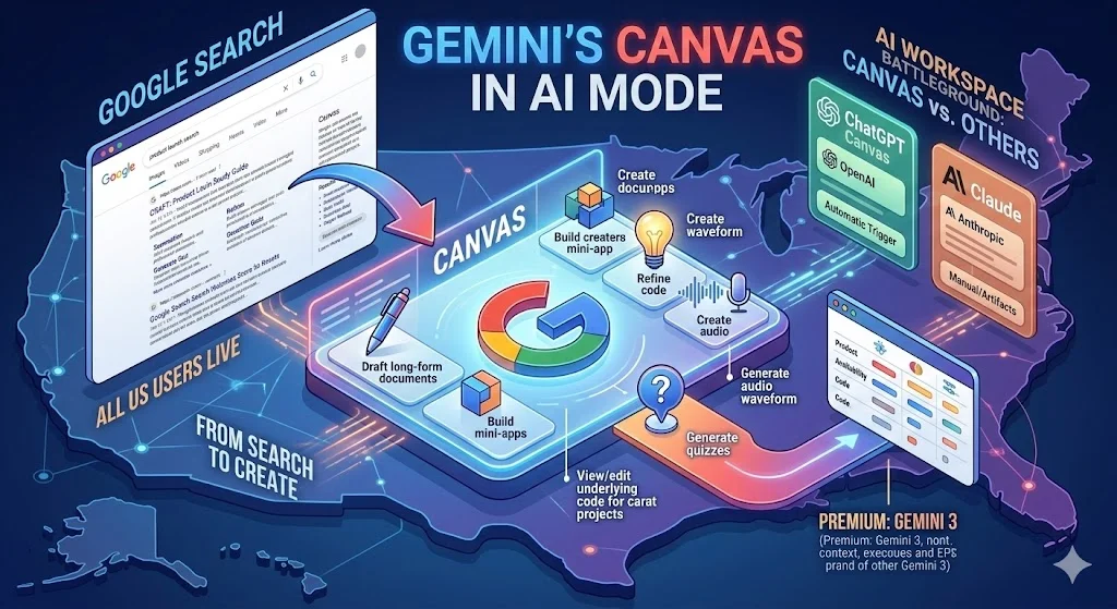 Google Search Just Became a Workspace: Gemini Canvas Rolls Out to All US Users