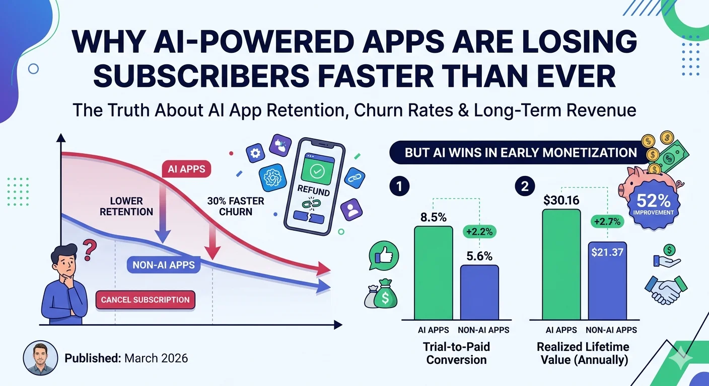 Is the AI App Gold Rush Ending? New Data Reveals a Massive Loyalty Gap