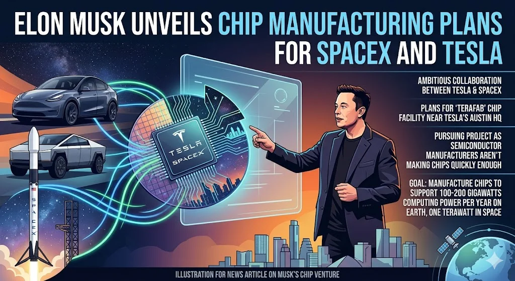Elon Musk Unveils "Terafab": The Most Ambitious Chip Factory Ever Built